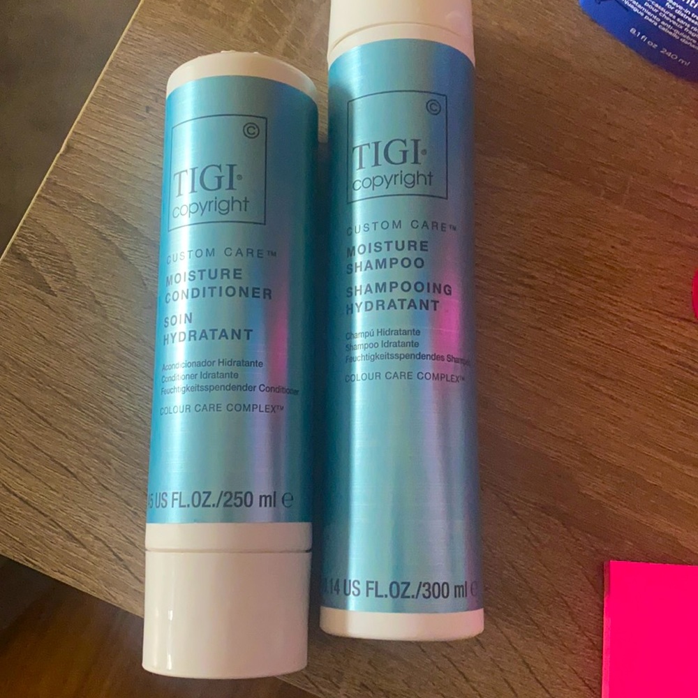 TIGI Custom Care moisture shampoo and conditioner